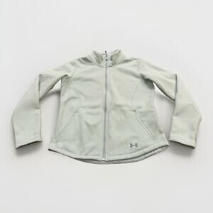 Under Armour Womens Mint Green XStorm Fleece Full Zip Jacket Size M MEDIUM